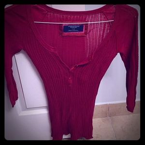 American Eagle lightweight fitted layering sweater